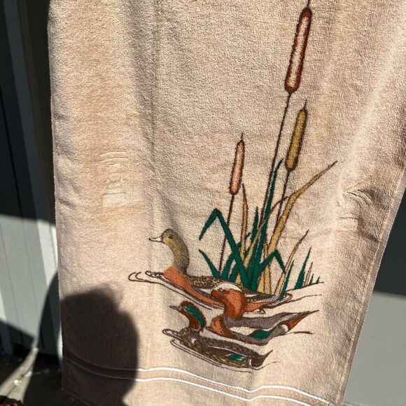 Vintage Utica Duck Print Cotton (3PC) Towel Set – Made in USA - Picture 8 of 8